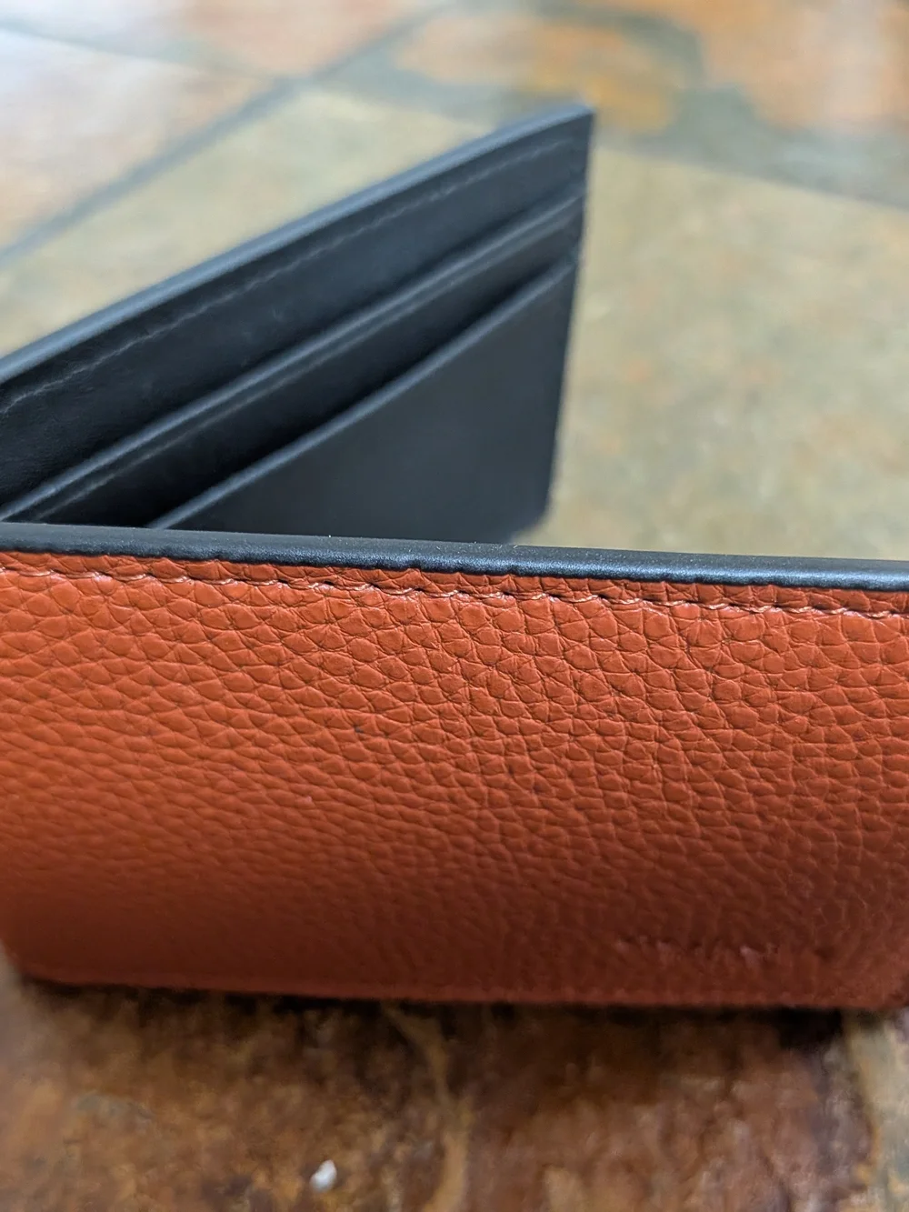 Coach Men's Leather ID 🆔 And Card Wallet in Rustic Brown